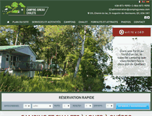 Tablet Screenshot of campingjuneau.com
